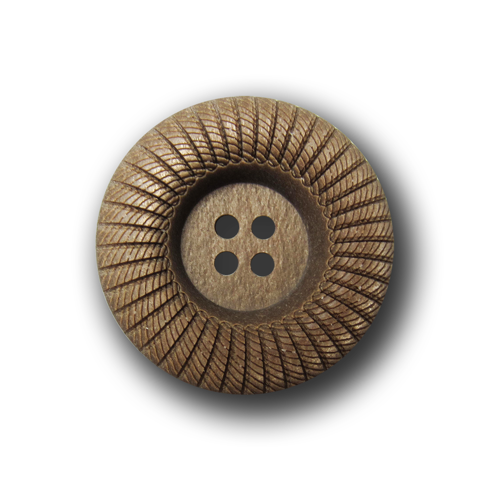 Edler brauner Mantel Knopf in Posamenten Optik
