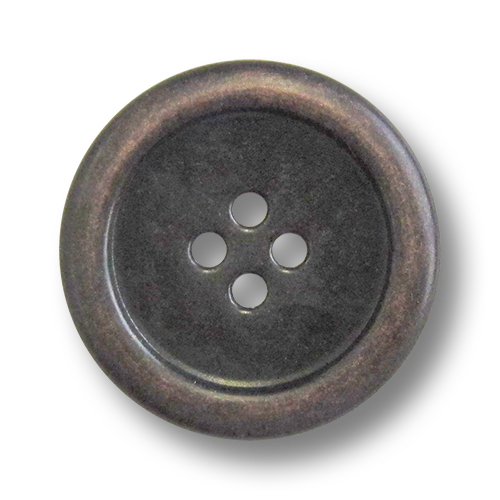 www.Knopfparadies.de - 5300ek - Einfache Vierlochknöpfe aus Metall in Eisen & Kupfer