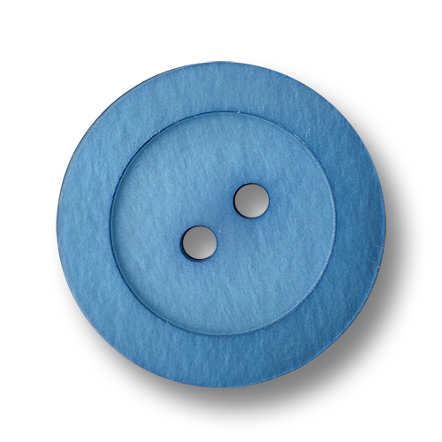 www.knopfparadies.de - 2912bl - Blau schimmernde Mantelknöpfe aus Kunststoff