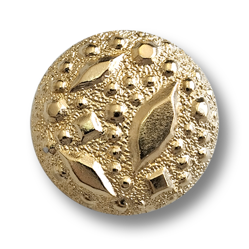 www.knopfparadies.de - 6375go - Goldfarben funkelnde Kunststoffknöpfe