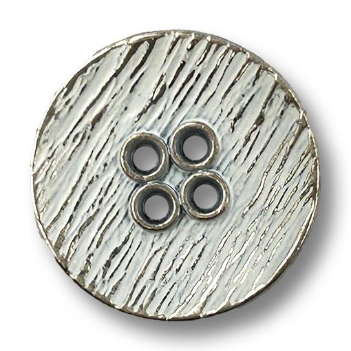 www.knopfparadies.de - 7025sw - Metallknöpfe silber-weiß mit Schüsselform