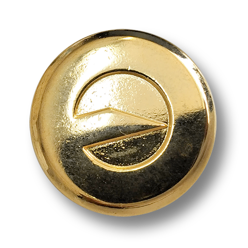 Goldfarbener Designer Metall Knopf
