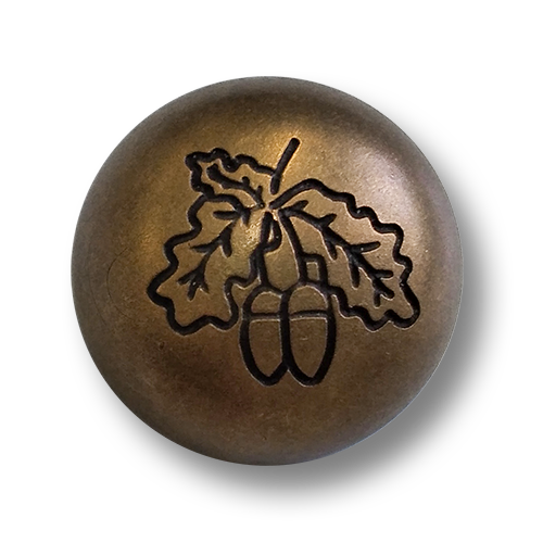www.knopfparadies.de - 4489me - Messingfarbene Trachtenknöpfe aus Kunststoff
