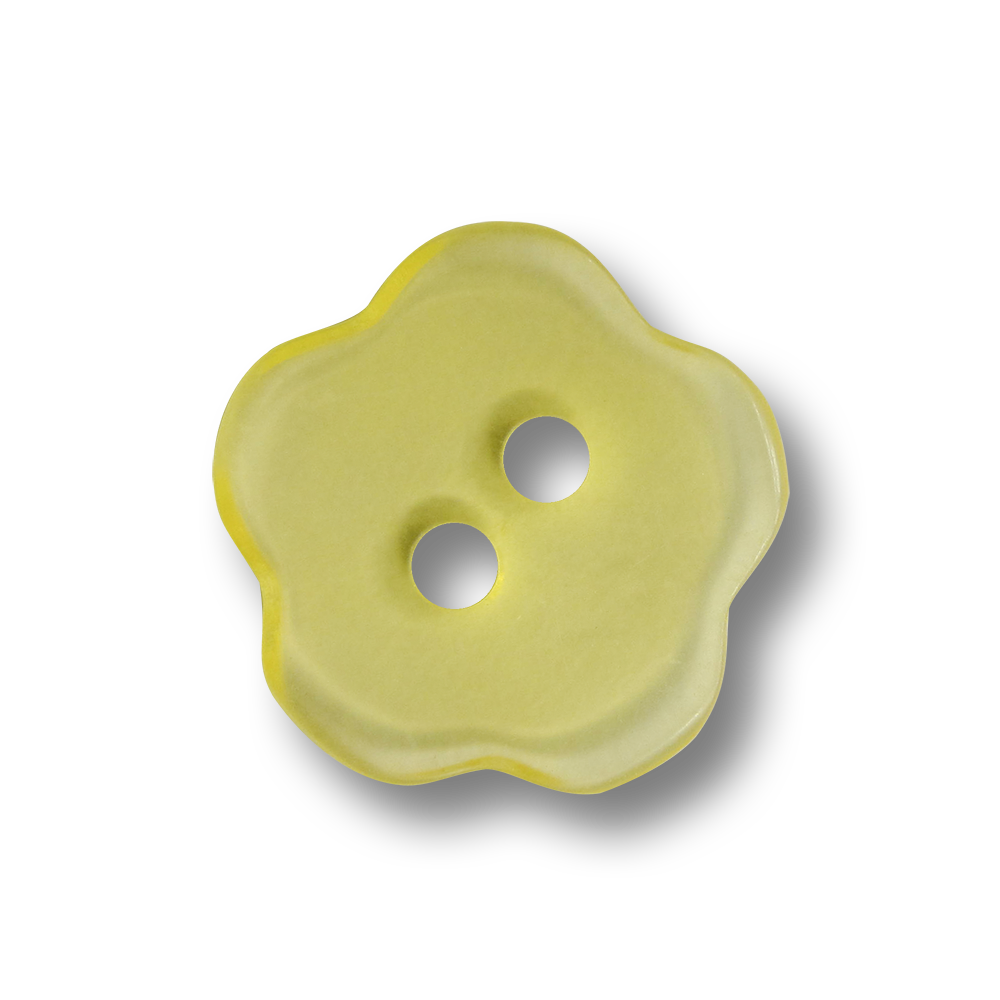 Süßer farbenfroher Zweiloch Knopf in Blumen Form