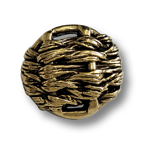 www.knopfparadies.de - 6808ag - Altgoldfarbene Kunststoffknöpfe