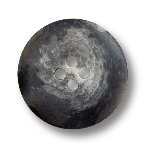 www.knopfparadies.de - 6435dg - Dunkelgraue Mantelknöpfe aus Kunststoff