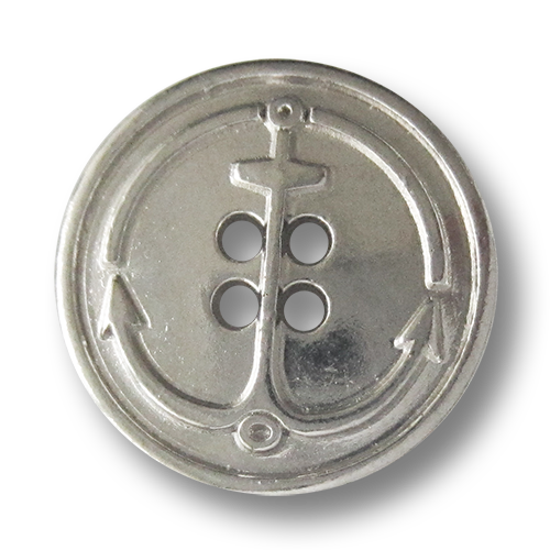 www.knopfparadies.de - 5804sg - Schwere Metallknöpfe mit maritimend Motiv: Anker