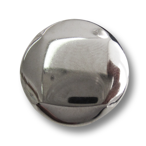 www.Knopfparadies.de - 5186si - Leichte silberne Metallblechknöpfe mit Viereck oder Raute