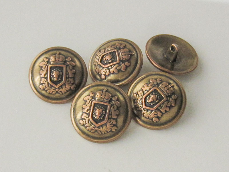 www.knopfparadies.de - 0575km - Edle Metallknöpfe / Uniformknöpfe mit Wappen in bicolor