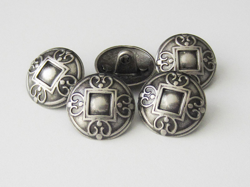 www.Knopfparadies.de - 0030ds - Edle Trachtenknöpfe mit Ornament Muster