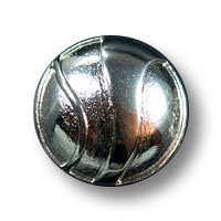 Silberfb. Metall Knopf mit asymmetrischem Muster