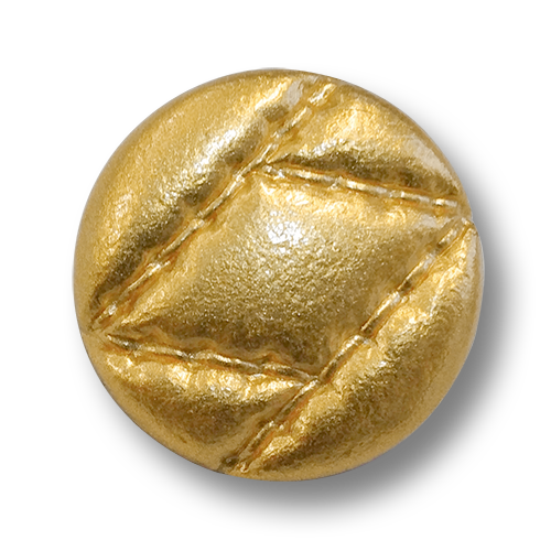 www.knopfparadies.de - 6005go - Goldfarbene Kunststoffknöpfe, fast wie Lederknöpfe
