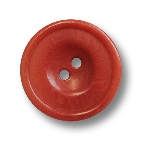 www.knopfparadies.de - 5957kr - Kaminrote Steinnussknöpfe mit zwei Knopflöchern