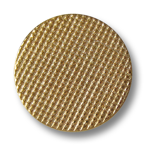 www.Knopfparadies.de - 3013go - Goldene Metallknöpfe mit filigraner Waffel Struktur