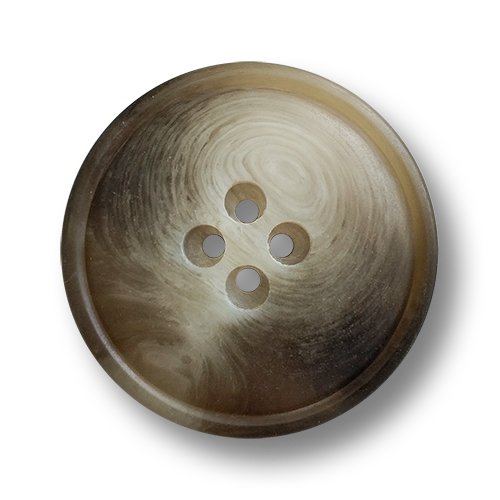www.knopfparadies.de - 6475bb - Riesige Mantelknöpfe aus Kunststoff in Hornoptik