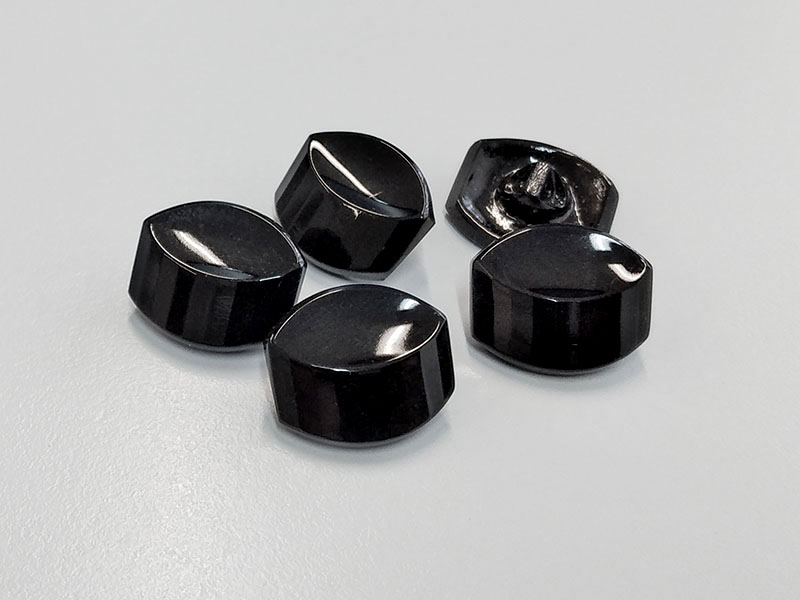 www.knopfparadies.de - 6579sc - Original 70er Jahre Glasknöpfe