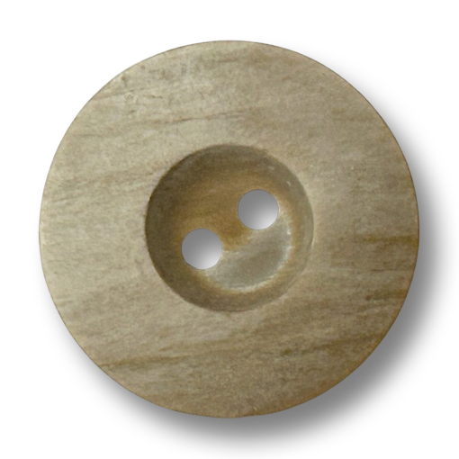 www.knopfparadies.de - k450 - Beige Kunststoffknöpfe mit brauner Schattierung und seidigem Schimmer