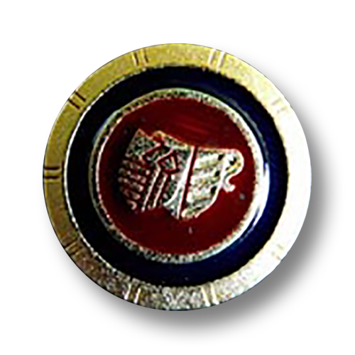 Schöne Blazerknöpfe tiefblau/rot/gold