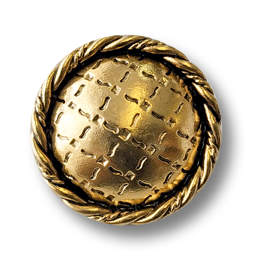 www.knopfparadies.de - 1278ag - Altgoldfarbene Kunststoffknöpfe