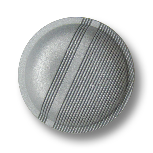 www.knopfparadies.de - 3687dg - Matt silberfarbene Metallknöpfe mit Öse