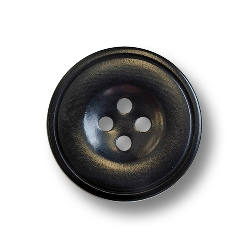 www.knopfparadies.de - 6034sc - Schwarze Steinnussknöpfe mit vier Löchern