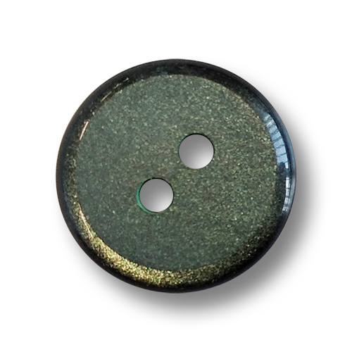 www.knopfparadies.de - 4430gn - Grün glitzernde Blusenknöpfe mit zwei Löchern