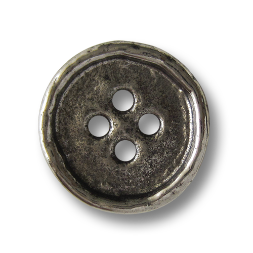 www.Knopfparadies.de - 2676as - Leichte silberne Knöpfe in Antik Optik