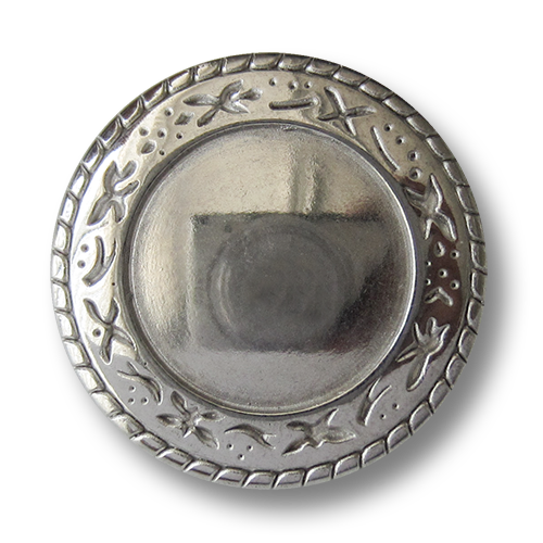 www.Knopfparadies.de - 3553sg - Hübsche Metallknöpfe mit Ethno Muster