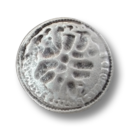 www.knopfparadies.de - 6493as - Altsilberfarbene Trachtenknöpfe wie alte Münzknöpfe