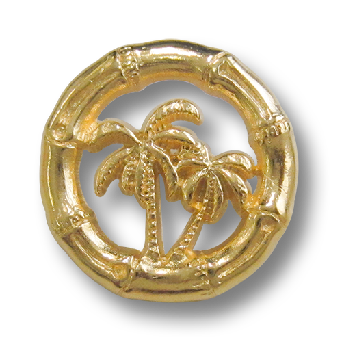 Metallknöpfe mit Palmenmotiv