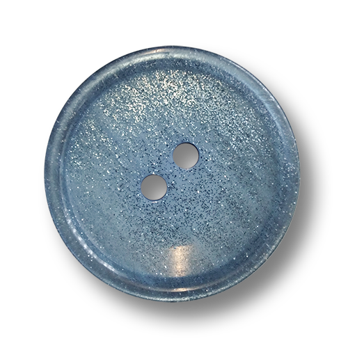 www.knopfparadies.de - 6543bl - Riesige, blau glitzernde Mantelknöpfe