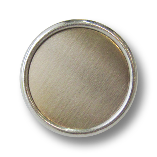 www.knopfparadies.de - 3245sm - Günstige B-WARE Knöpfe, sehr leicht in bicolor: silber und messing