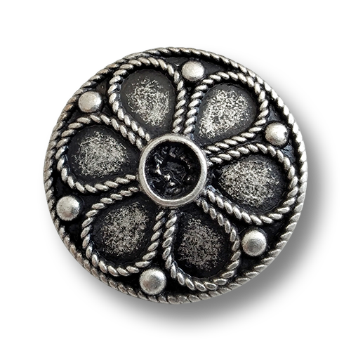 www.knopfparadies.de - 6294as - Tolle, authentische Metallknöpfe in Vintage-Look
