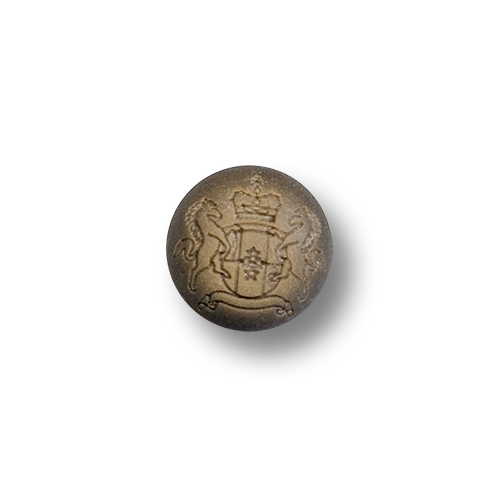 www.knopfparadies.de - 6014br - Braun-gold bis messingfarben schimmernde Kunststoffknöpfe