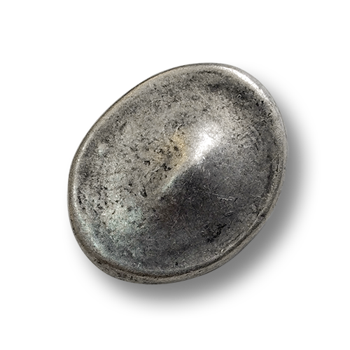 www.knopfparadies.de - 4437as - Altsilberfarbene, ovale Metallknöpfe in Vintage Optik