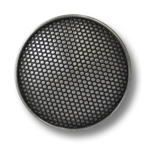 www.knopfparadies.de - 5753ei - Metallknöpfe, alteisenfarben, fein strukturiertes Muster