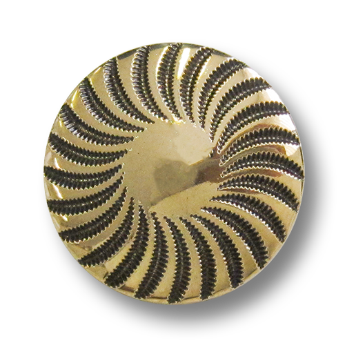 Leichte, altgoldfarbene Kunststoffknöpfe