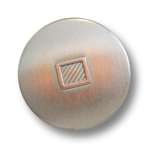 www.knopfparadies.de - 5972ks - Bicolor Blazerknöpfe in silber- und kupfer, günstige B-WARE
