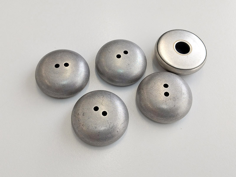 www.knopfparadies.de - 6313as - Leichte, hohle Metallknöpfe aus Blech - B-WARE!