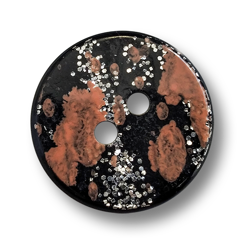 www.knopfparadies.de - 4463ro - Interessante, glitzernde Kunststoffknöpfe
