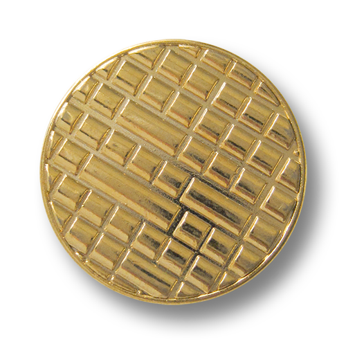 www.Knopfparadies.de - 3080go - Moderne Designerknöpfe aus Metall in Gold