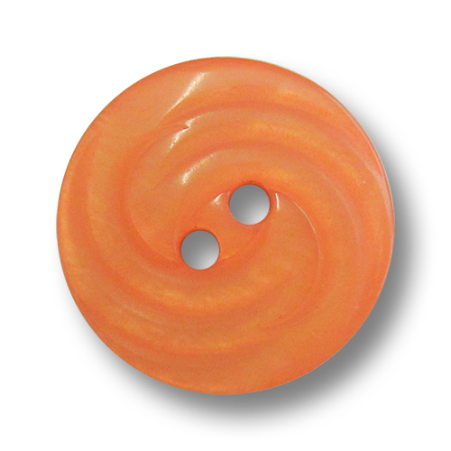 www.Knopfparadies.de - 4424ap - Edle Zweilochknöpfe aus Kunststoff in Apricot mit Perlmuttschimmer