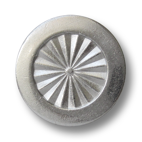 www.Knopfparadies.de - 5945si - Elegante Ösenknöpfe aus Metall in Silber