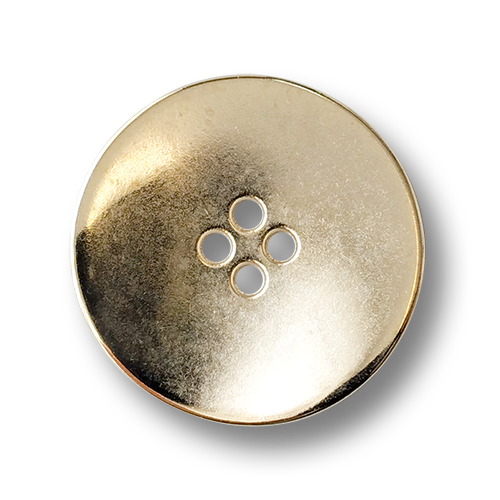 www.knopfparadies.de - 1567go - Hell goldfarbene Metallknöpfe mit vier Löchern