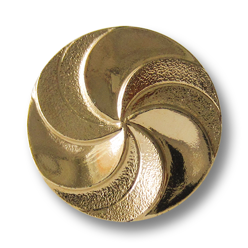 www.Knopfparadies.de - 1441go - Extravagante goldene Zierknöpfe in Metall Optik