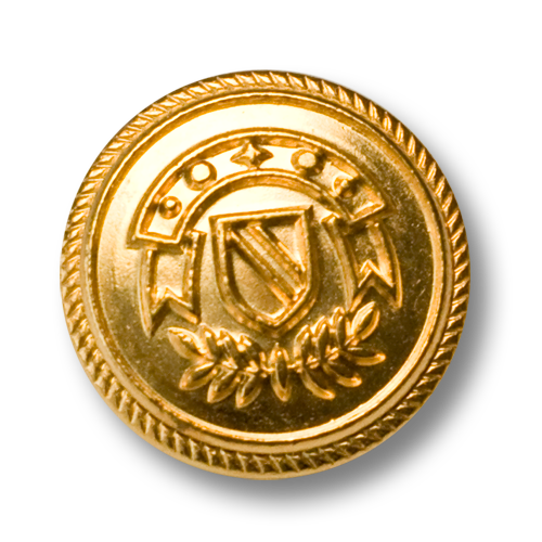 Edler Blazerknopf in matt gold