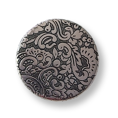 Knöpfe aus Metallblech mit beeindruckendem Blumenmuster- hochwertig & detailreich