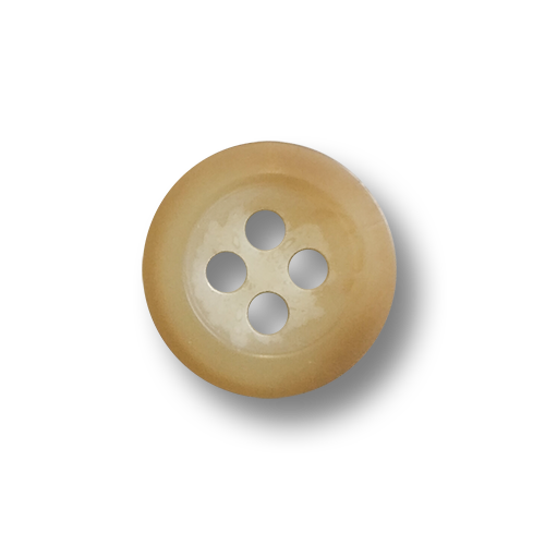 www.knopfparadies.de - 6380be - Beige melierte Blusenknöpfe aus Kunststoff