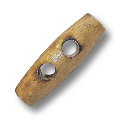 www.knopfparadies.de - h999kb - Geflammte Knebelknöpfe aus echtem Holz.