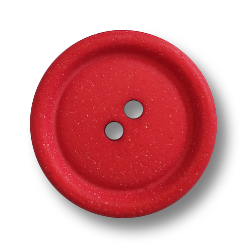 www.knopfparadies.de - 6503ro - Rot eingefärbte Zweilochknöpfe aus Kunststoff